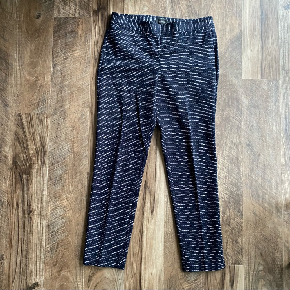 Talbots Chatham Chino Pants| Blue and White Polka Dot//6